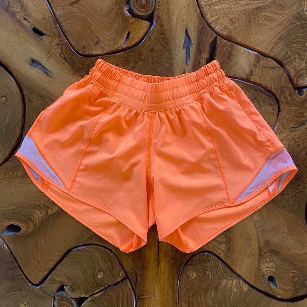 Lululemon Hotty Hot Orange Shorts